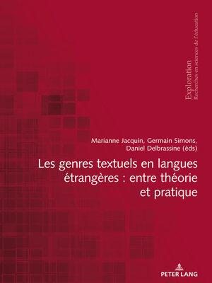 cover image of Les genres textuels en langues étrangères